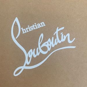 Louboutin private number 120 Liege embosse beige heels